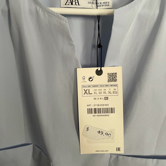 Zara Poplin Blouse - Picture 5 of 6